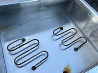 Elektrische bain-marie / warmhoudwagen — 3 vaks, rvs, op wielen - afbeelding 5 van  16