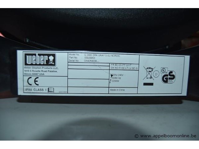 Elektrische barbecue weber, q 2400 - afbeelding 3 van  3