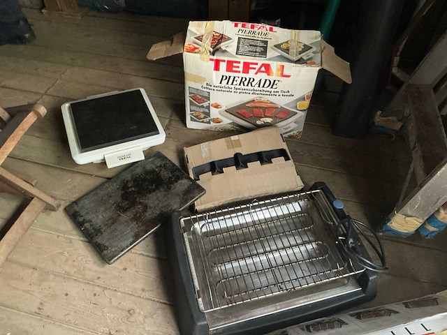 Elektrische bbq/grill/bakplaat (2x) - afbeelding 1 van  4