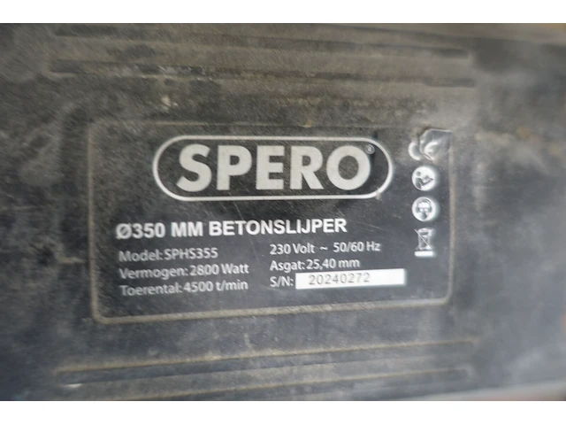 Elektrische betonslijper spero - afbeelding 4 van  5