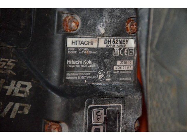 Elektrische boorhamer hitachi koki dh 52 mey - afbeelding 6 van  6