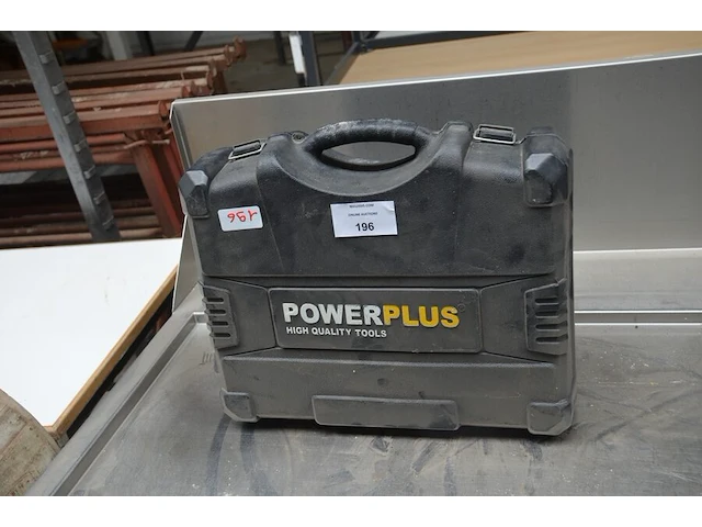 Elektrische boorhamer powerplus x115 in pvc koffer (niet getest) - afbeelding 1 van  6