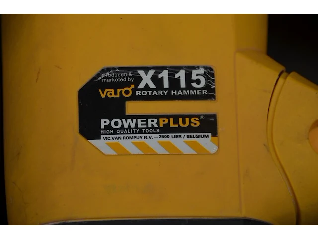 Elektrische boorhamer powerplus x115 in pvc koffer (niet getest) - afbeelding 6 van  6