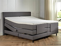 Elektrische boxspring serie verona, afmeting 160 x 200, antraciet - afbeelding 1 van  6