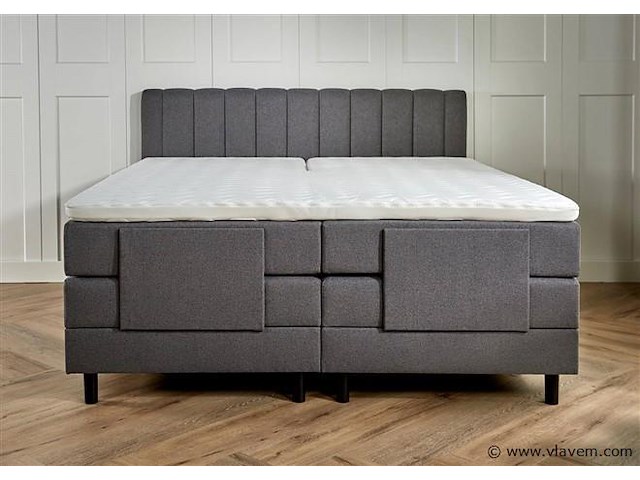 Elektrische boxspring serie vienna, afmeting 140 x 200, antraciet - afbeelding 3 van  6