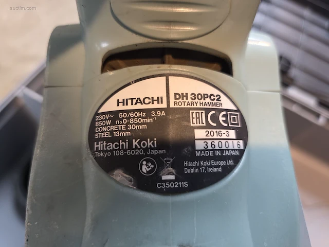 Elektrische breekhamer hitachi dh 30pc2 - afbeelding 3 van  5
