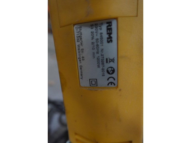 Elektrische buizensnijmachine rems - afbeelding 4 van  4