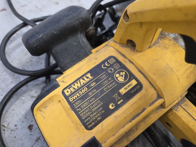 Elektrische cirkelzaag dewalt dwe560-qs - afbeelding 3 van  3