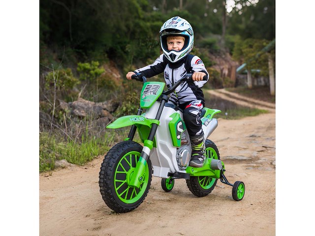 Elektrische cross-motorfiets voor kinderen van 3 tot 5 jaar 12 v 3-8 km/u - afbeelding 1 van  6
