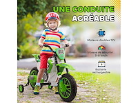 Elektrische cross-motorfiets voor kinderen van 3 tot 5 jaar 12 v 3-8 km/u - afbeelding 4 van  6