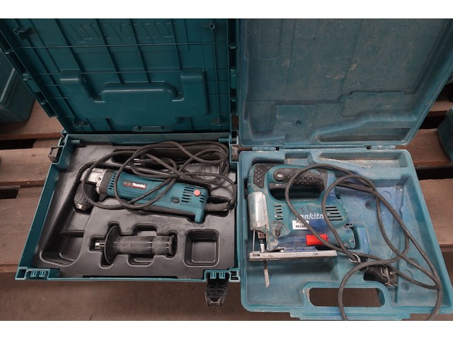 Elektrische decoupeerzaag + haakse schroefmachine makita - afbeelding 1 van  5