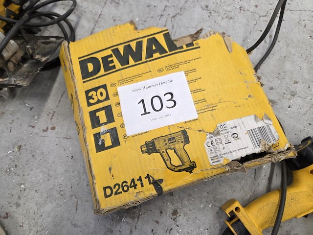 Elektrische dewalt d26411-qs heteluchtpistool - afbeelding 5 van  6