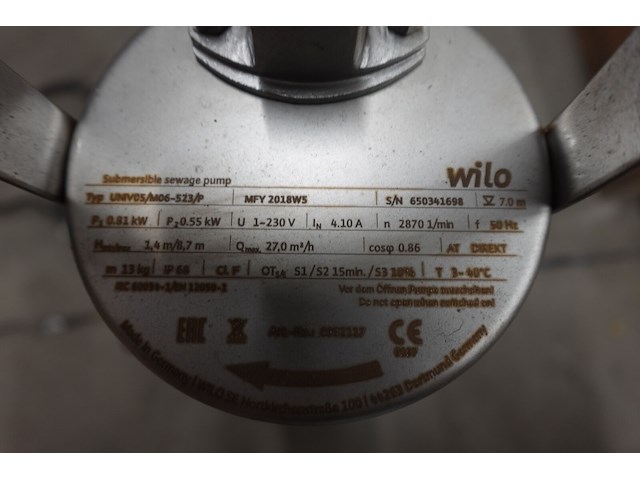 Elektrische dompelpomp wilo-rexa - afbeelding 3 van  3