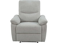 Elektrische fauteuil - lichtgrijze stof - afbeelding 1 van  7