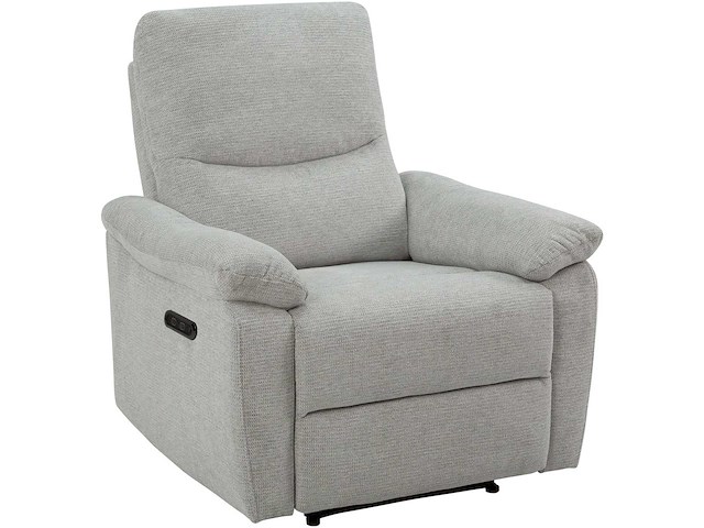 Elektrische fauteuil - lichtgrijze stof - afbeelding 2 van  7