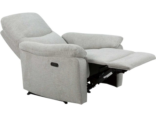 Elektrische fauteuil - lichtgrijze stof - afbeelding 3 van  7