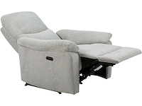 Elektrische fauteuil - lichtgrijze stof - afbeelding 3 van  7