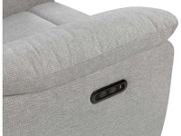 Elektrische fauteuil - lichtgrijze stof - afbeelding 4 van  7