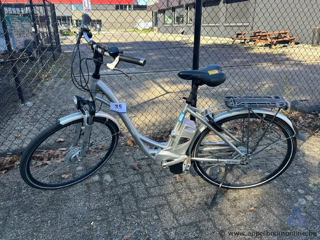 Elektrische fiets, batterij li-ion battery, 36v, met sleutel, nummer 702-038, werking niet gekend - afbeelding 1 van  4