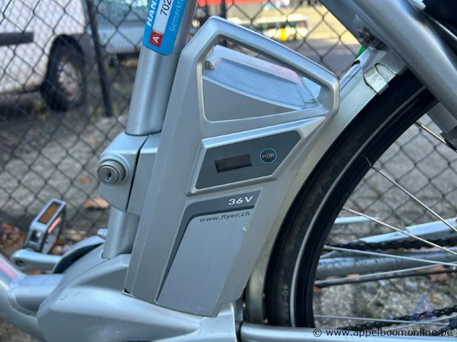 Elektrische fiets flyer, batterij flyer, 36v, met sleutel, nummer 702-058, werking niet gekend - afbeelding 2 van  5