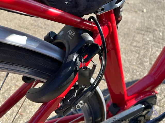 Elektrische fiets shimano, met sleutel, nummer 702-261, met latder, werking niet gekend - afbeelding 3 van  5