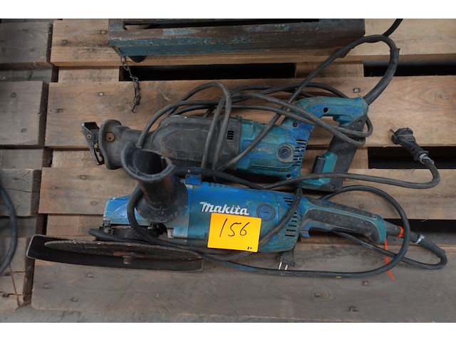 Elektrische haakse slijper + reciprozaagmachine makita - afbeelding 1 van  7