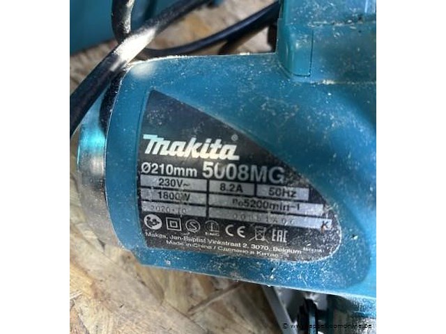 Elektrische handcirkelzaagmachine makita, 5008mg - afbeelding 2 van  2