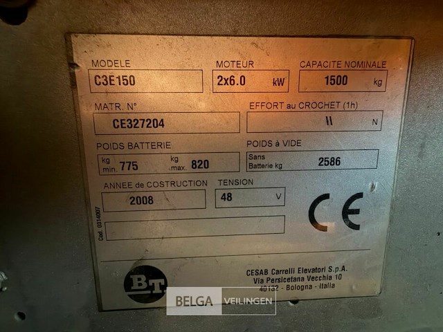 Elektrische heftruck bt - afbeelding 6 van  15