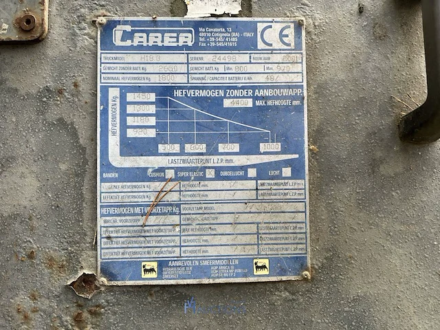 Elektrische heftruck carer 2018 - afbeelding 14 van  17