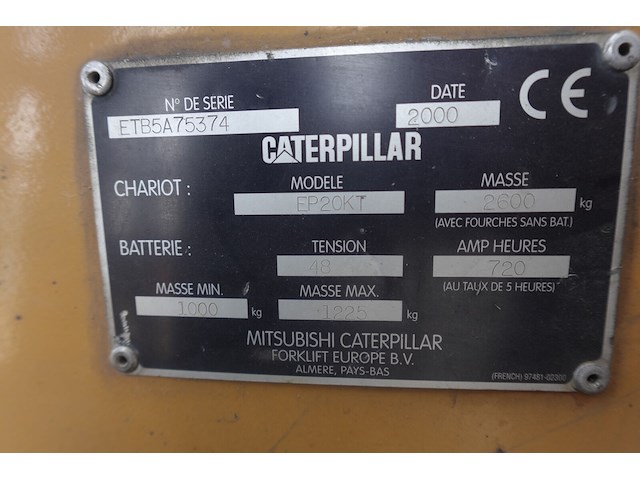 Elektrische heftruck cat - afbeelding 6 van  18