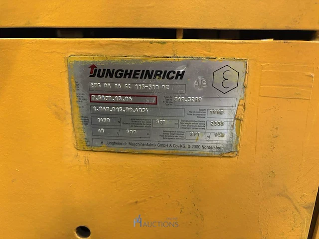 Elektrische heftruck jungheinrich - 1990 - afbeelding 3 van  24