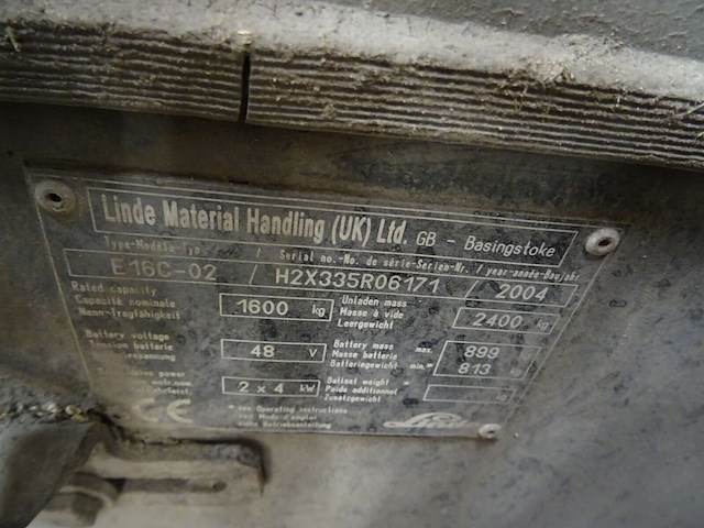 Elektrische heftruck linde - afbeelding 4 van  13