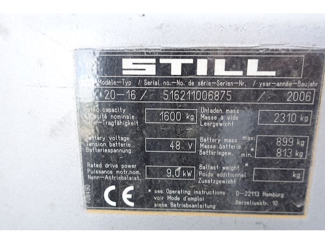 Elektrische heftruck still - afbeelding 3 van  19