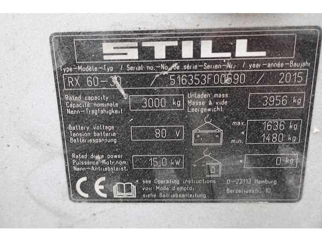 Elektrische heftruck still - afbeelding 5 van  31