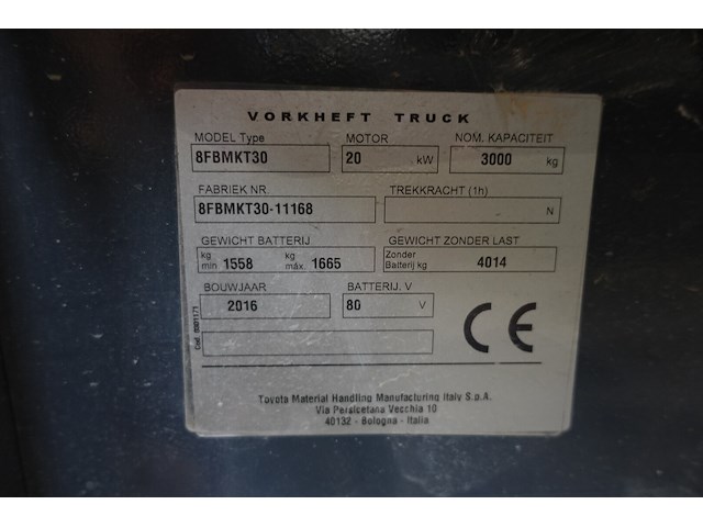 Elektrische heftruck toyota - afbeelding 12 van  15