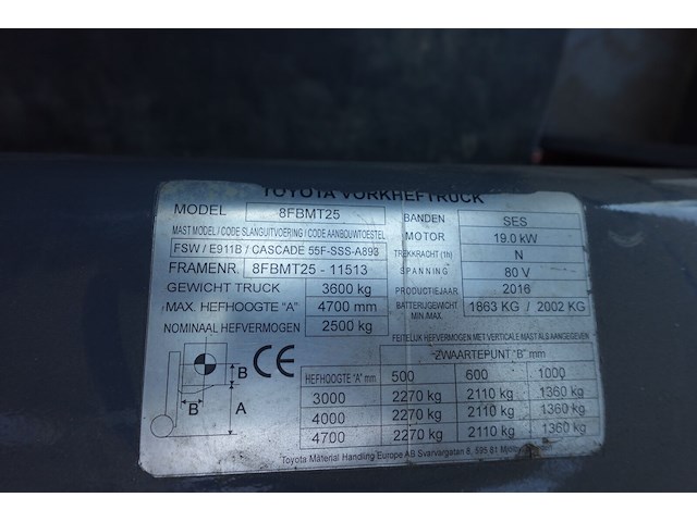 Elektrische heftruck toyota - afbeelding 6 van  19