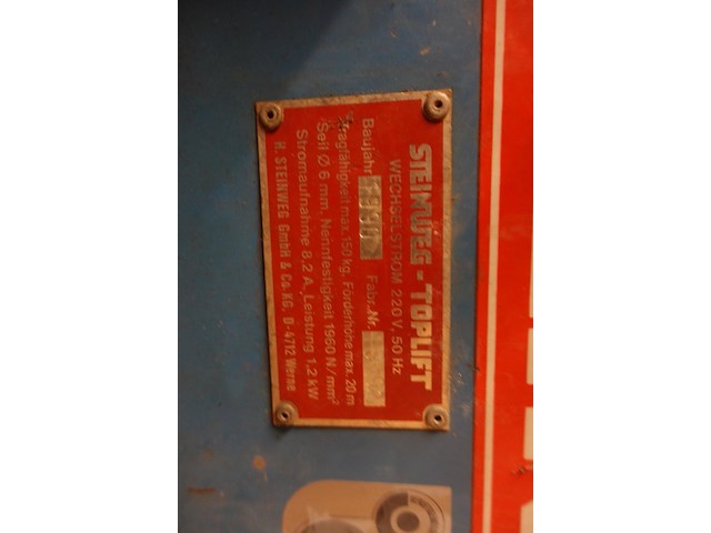 Elektrische hijslier - afbeelding 4 van  4