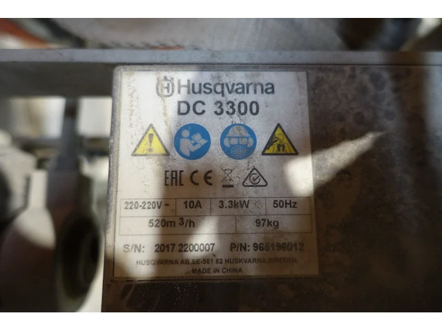 Elektrische industrieële voorafscheider husqvarna - afbeelding 6 van  6