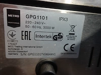Elektrische inox bakplaat metro - afbeelding 5 van  5