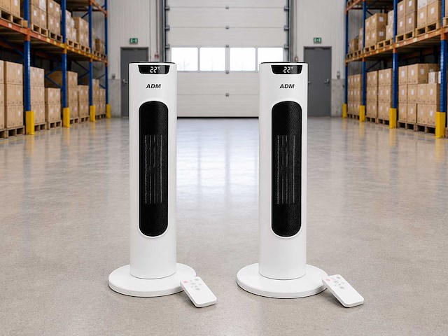 Elektrische kachel en verkoeling in 1 1500w - 2 stuks (2x) - afbeelding 1 van  4