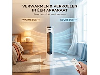 Elektrische kachel en verkoeling in 1 1500w - 2 stuks (2x) - afbeelding 4 van  4