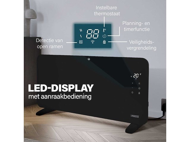 Elektrische kachel smart princess 348420 - 2000 w - afbeelding 5 van  7