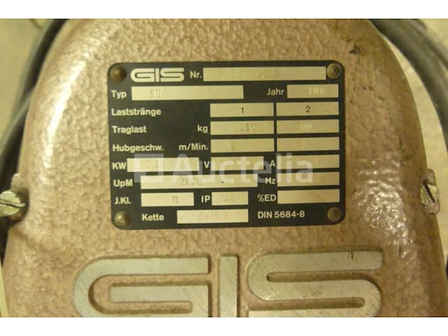 Elektrische kettingtakel 500 kg gis - afbeelding 6 van  6