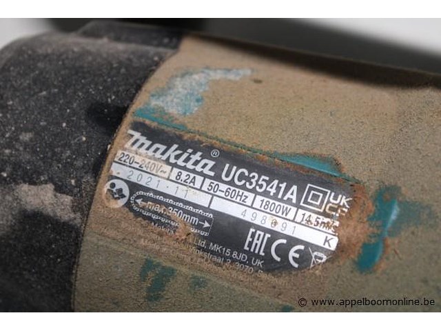Elektrische kettingzaag makita, uc 3541a - afbeelding 2 van  2