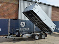 Elektrische kipper bw trailer 2700kg 330x180x70cm nieuw - afbeelding 1 van  1
