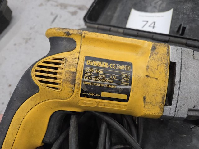 Elektrische klopboormachine dewalt dw515-qs - afbeelding 3 van  4