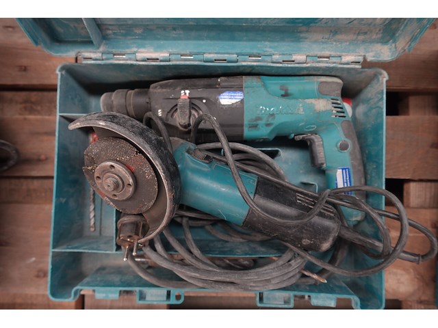 Elektrische klopboormachine + haakse slijper makita - afbeelding 2 van  7