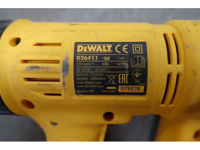 Elektrische klopboormachine + heteluchtpistool dewalt - afbeelding 3 van  5