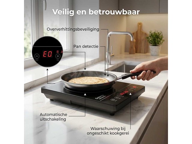 Elektrische kookplaat - 1-pits vrijstaand (10x) - afbeelding 4 van  8