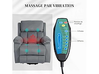 Elektrische liftstoel met massage- en warmtefunctie - afbeelding 6 van  9